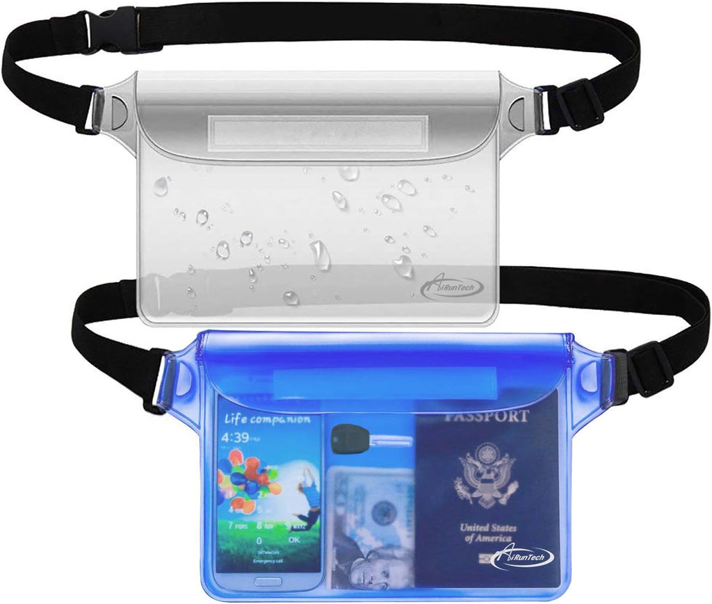 AiRunTech Waterproof Sling Shoulder Bag for Women Men, Amusement Theme Park Mexico Cancun Vacation Essentials Accessories Must Haves,Waterproof Pouch for Phone Passport Wallet Purse with Waist Strap