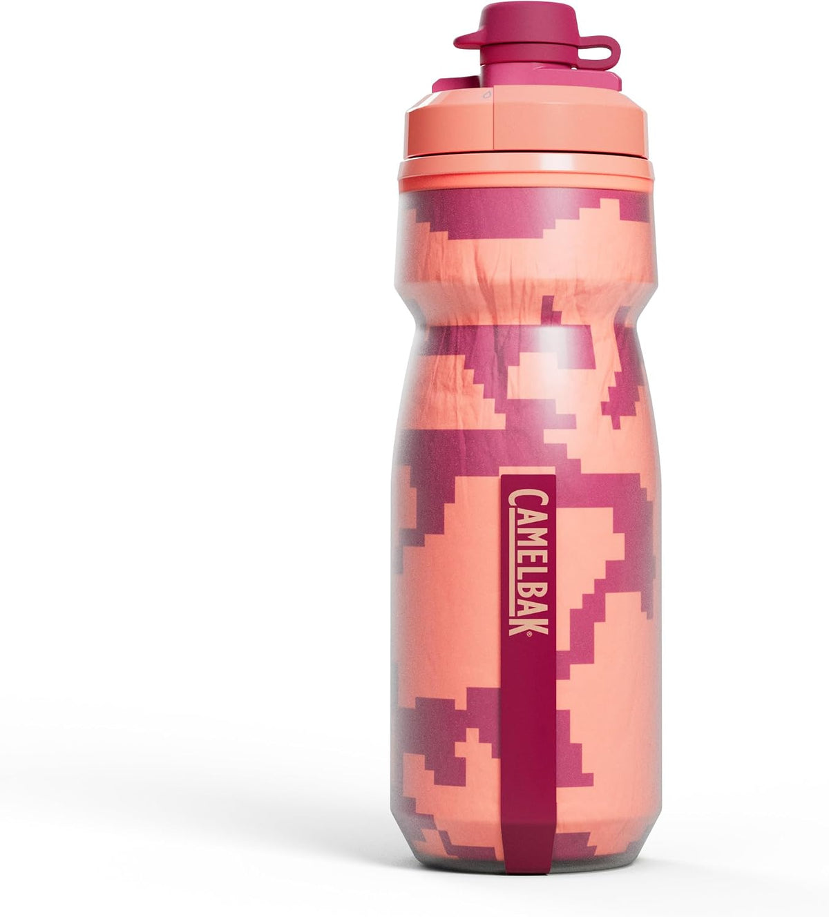 CamelBak Podium Dirt Series Chill Insulated Mountain Bike Water Bottle, Mud Protected Nozzle with Cold Retention, 21oz, White