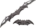 Bat Knife Twin Blade - Pocket Folding Spring Assisted Dual Blades Knives With Belt Clip Rainbow, Red, Black, Gold And Silver (total black-black)