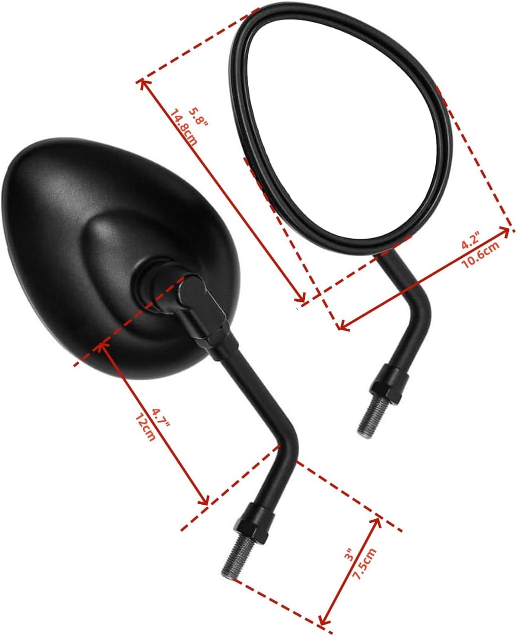 Motorcycle Rearview Mirror for Indian Chief Classic Chieftain Scout Bobber