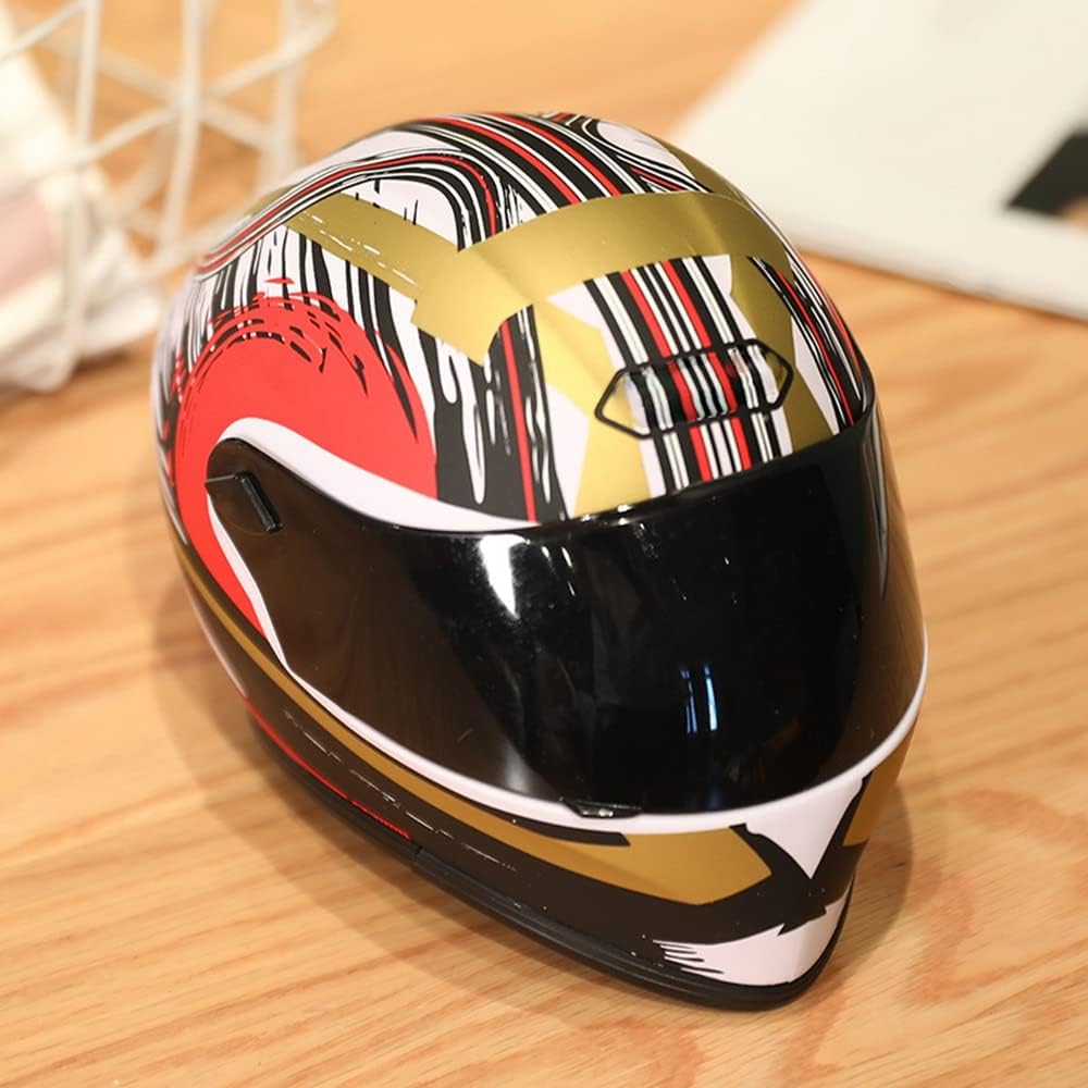Pet Motorcycle Helmet for Cat Dog - Full Face Outdoor Bike Riding Helmet Hat (Multicolor)