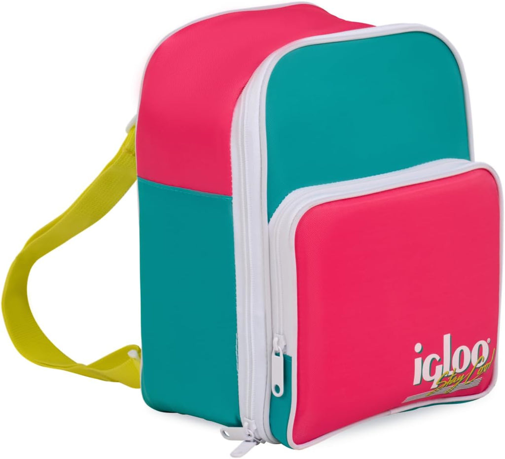 Igloo Retro 12-Can Mini Convertible Backpack Cooler, Jade