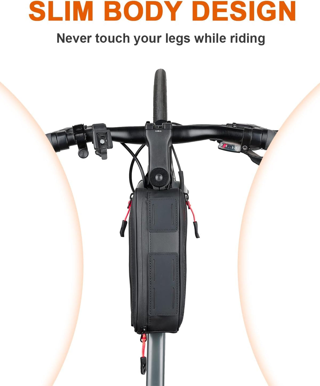 Bike Frame Bag, 3-in-1 Waterproof Top Tube Triangle Storage Pouch