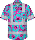 High Visibility Hawaiian Shirt for Men Tropical Shirts Custom Name Floral Outfit Reflective Safety Workwear