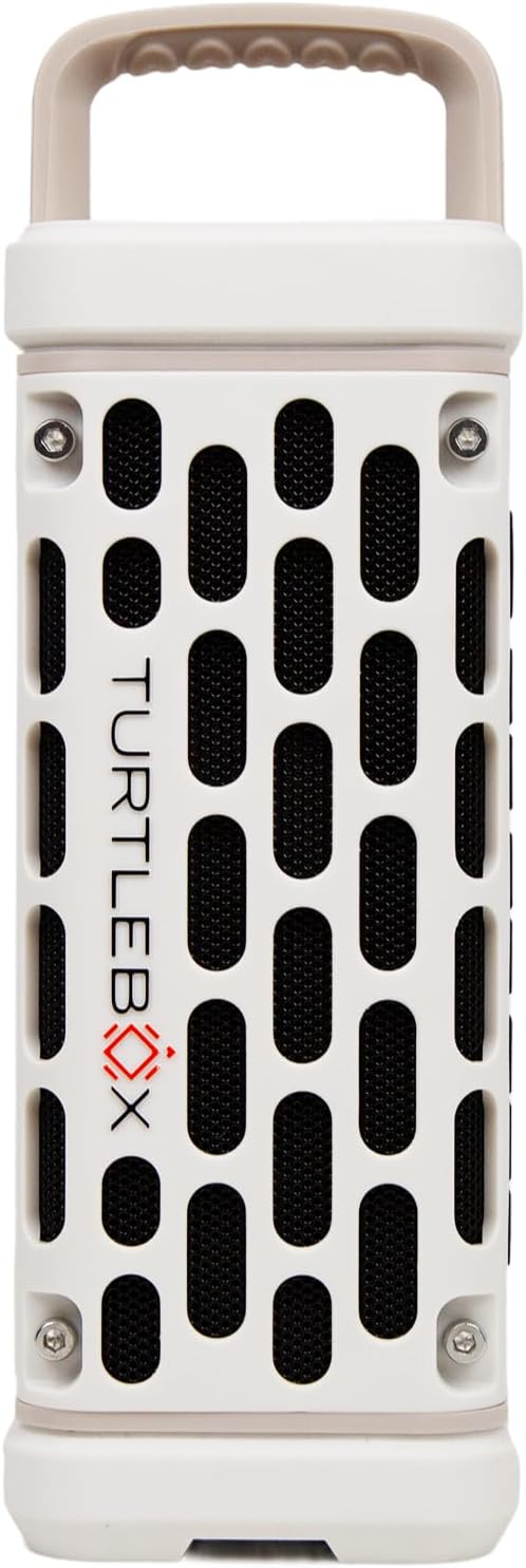 Turtlebox Ranger, Ultra-Portable Bluetooth Speaker, Waterproof, Ivory