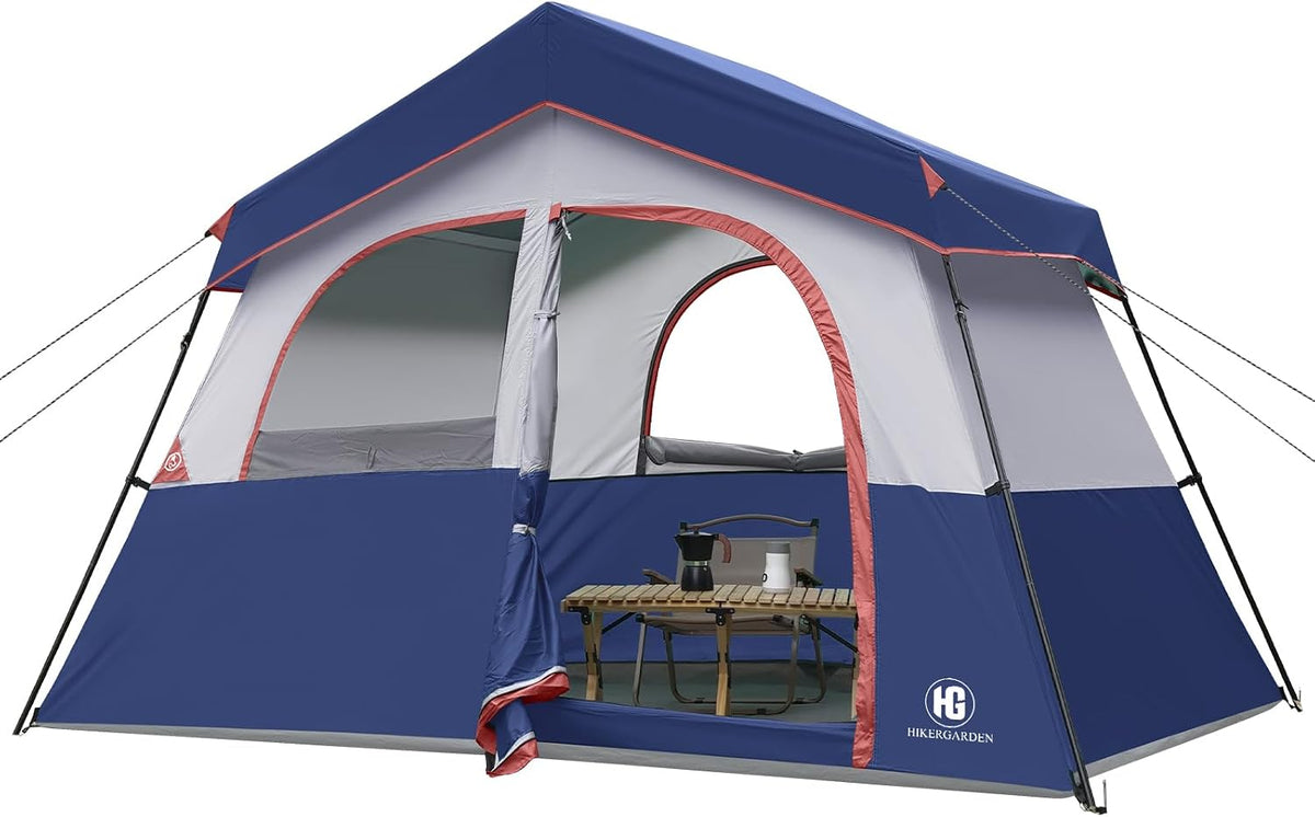 HG 6-8 Person Camping Tent Waterproof Family Cabin Tent for Camping