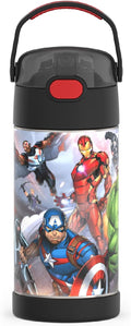 THERMOS FUNTAINER Water Bottle with Straw, 12oz, Avengers