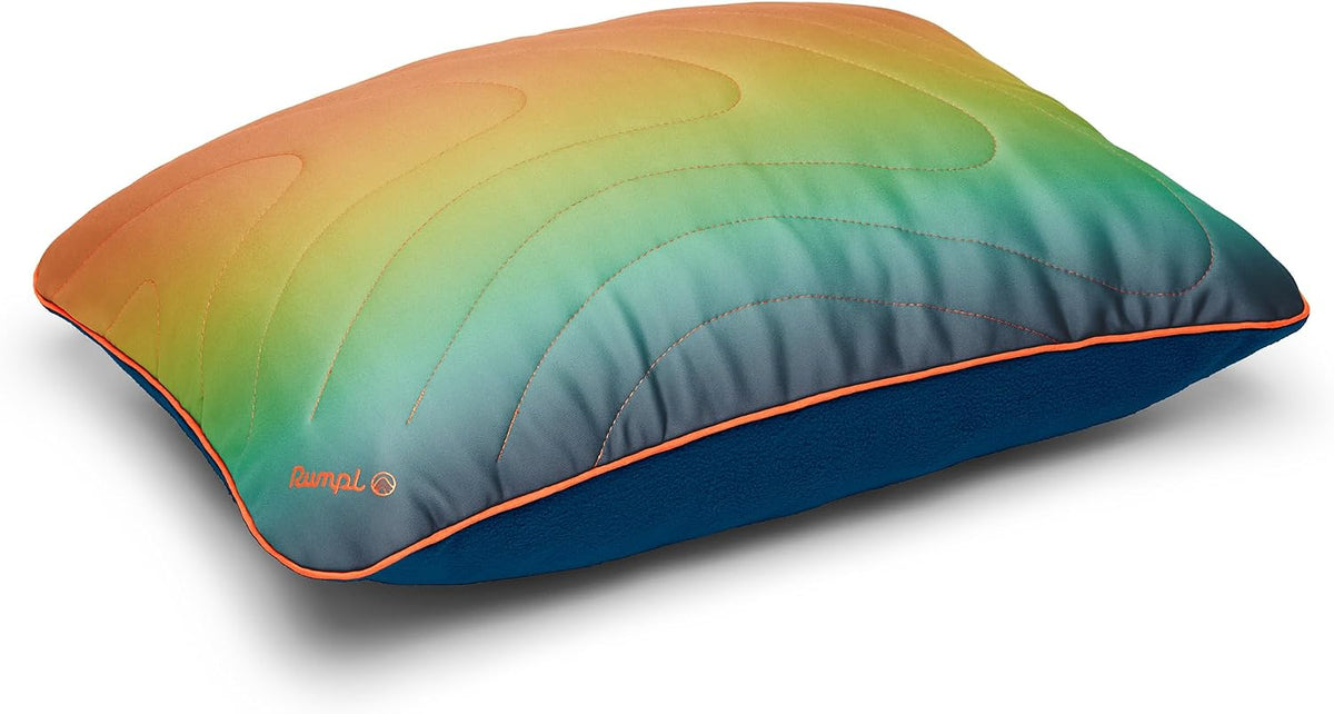 Rumpl Camp Pillow - Packable, Adjustable Comfort, Cascade Fade