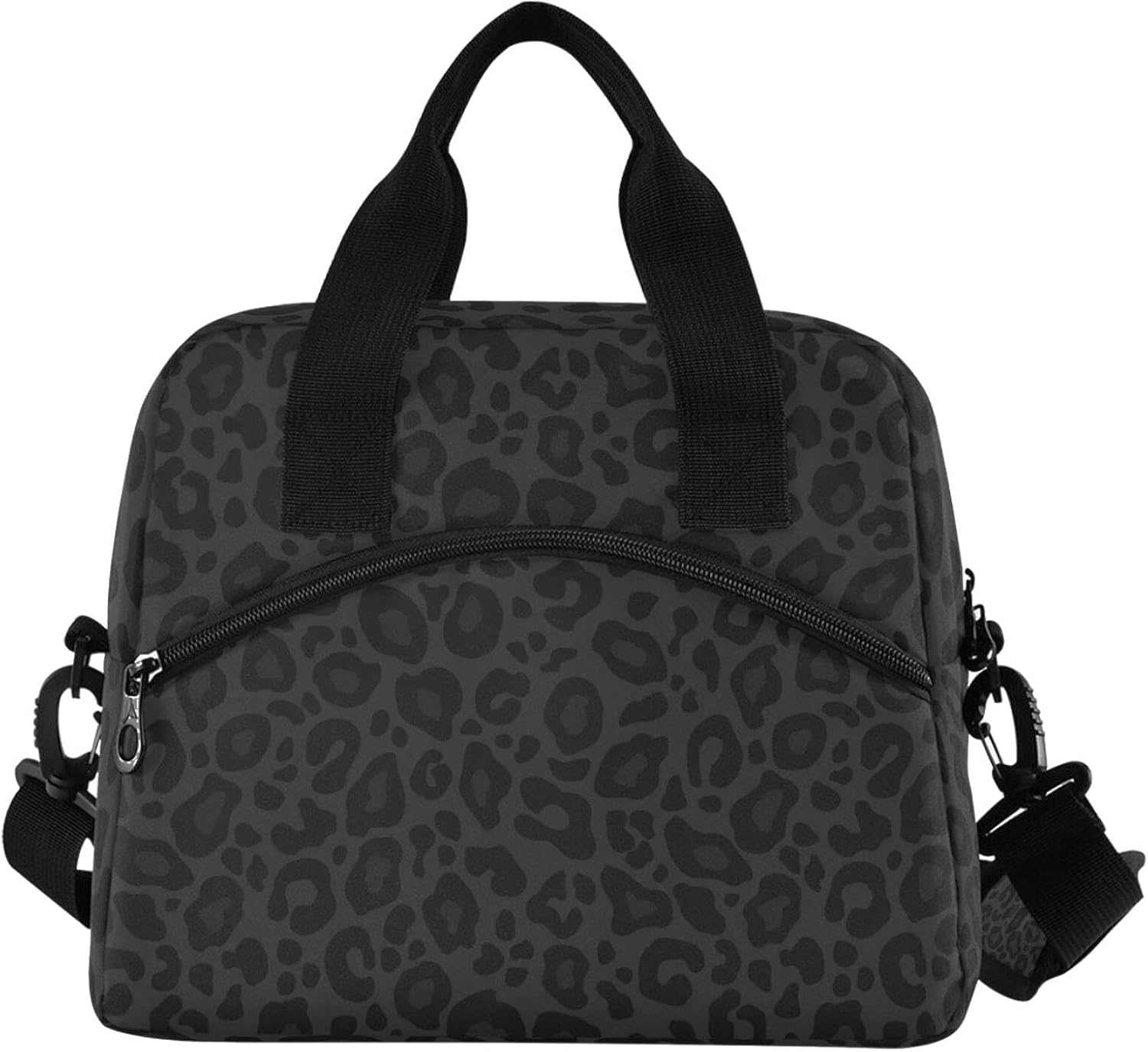 Mushrooms Insulated Lunch Bag, Vintage Flower Butterfly Dragonfly Reusable Cooler Lunch Tote Box with Shoulder Strap for Work Picnic School Beach