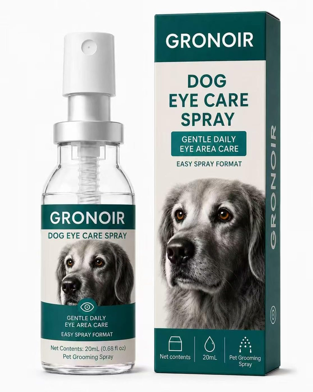 Lutein Eye Spray for Dogs, Daily Eye Area Care for Dogs, 20 mL