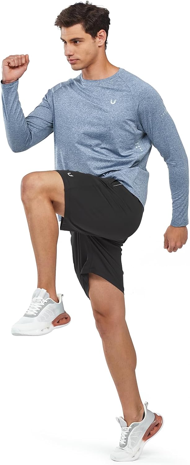 NORTHYARD Men's Sun Protection Shirts UPF 50+ Long Sleeve Running Workout