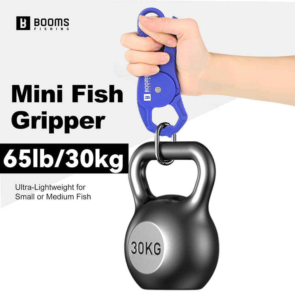 Booms Fishing Digital Fish Scale with Lip Gripper, 65lb Capacity, XW50