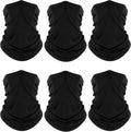 Fuinloth Neck Gaiter, 6 Pack Cooling UV Protection Bandana Face Mask Gator