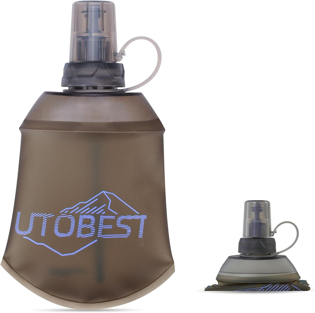 UTOBEST Soft Flask 500ml Collapsible Running Water Bottles