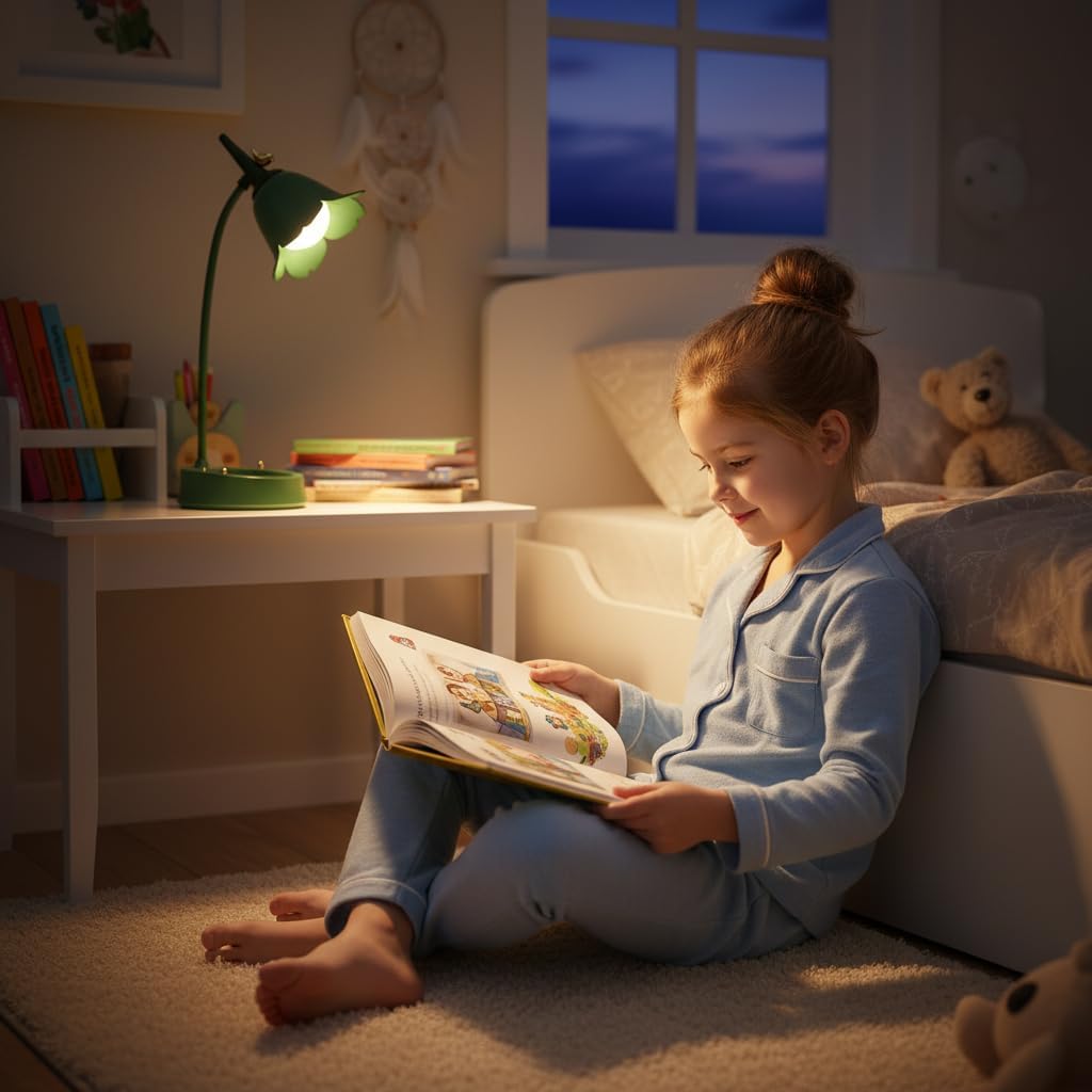 magical JD LED Desk Lamp Cordless Table Light Adjustable Gooseneck Dimmable Touch Rechargeable Battery Eye-Caring Night Light for Kids,Mini Cute Lamp for College Dorm Bedroom Reading