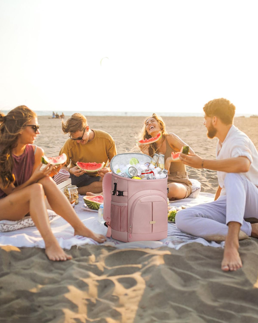 Pritent Backpack Cooler Insulated Cooler Backpack Beach Cooler Bag