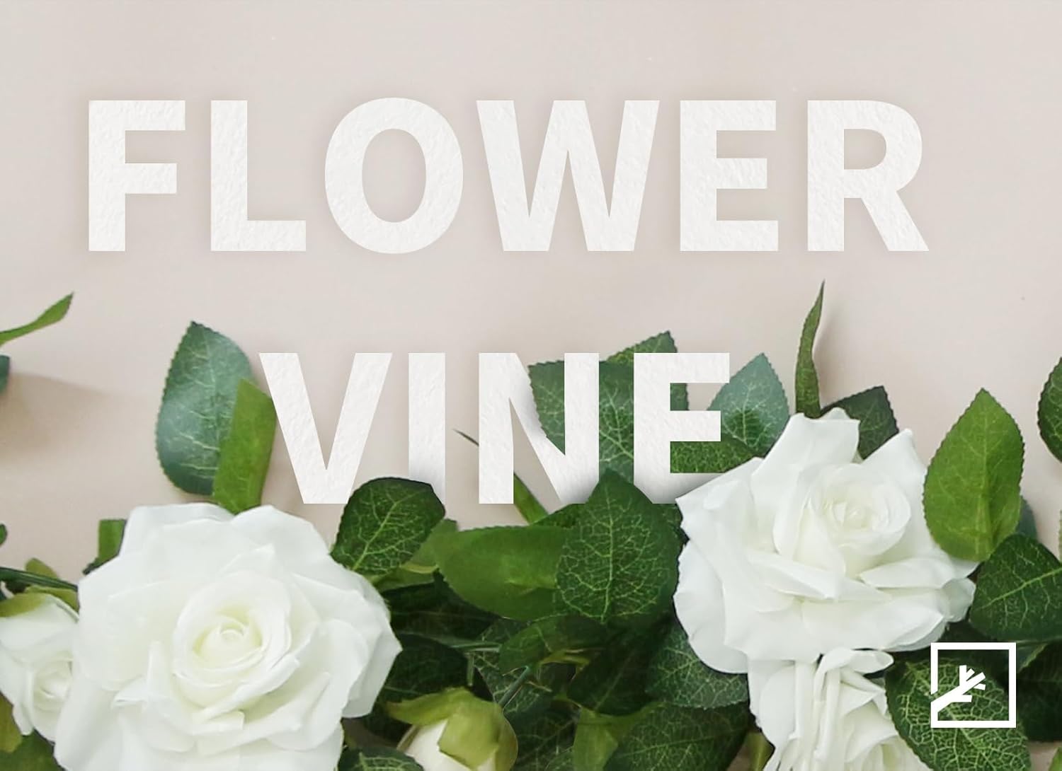 ZIFTY 5Pcs 34FT Flower Garland White Artificial Rose Vine Wedding Decor