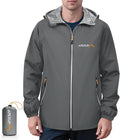 APEXUP Packable Rain Jacket Men Waterproof Lightweight Raincoat with Hood