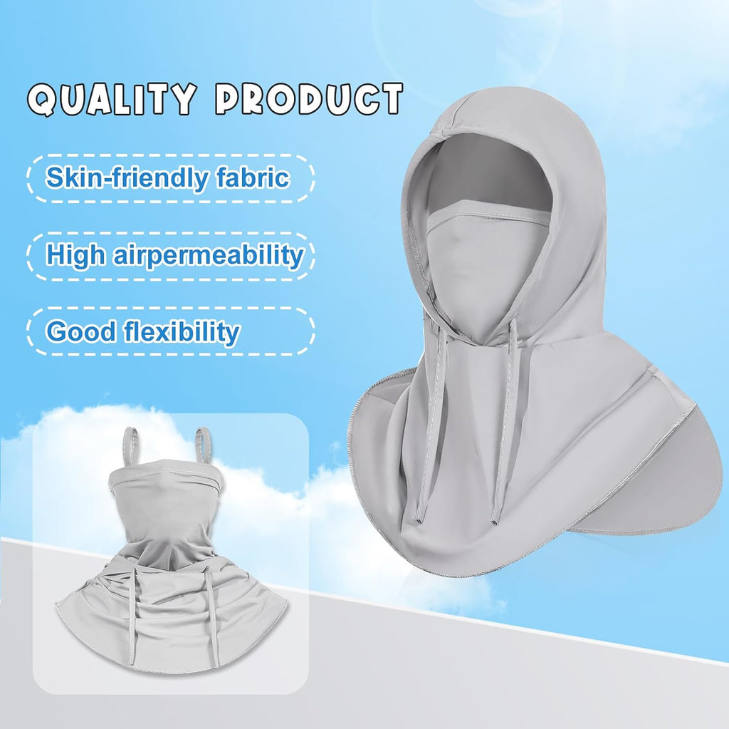 3 Pack Balaclava Sun UV Protection Hood Breathable Full Head Mask Face Cover for Men Women Motorcycle Cycling Fishing