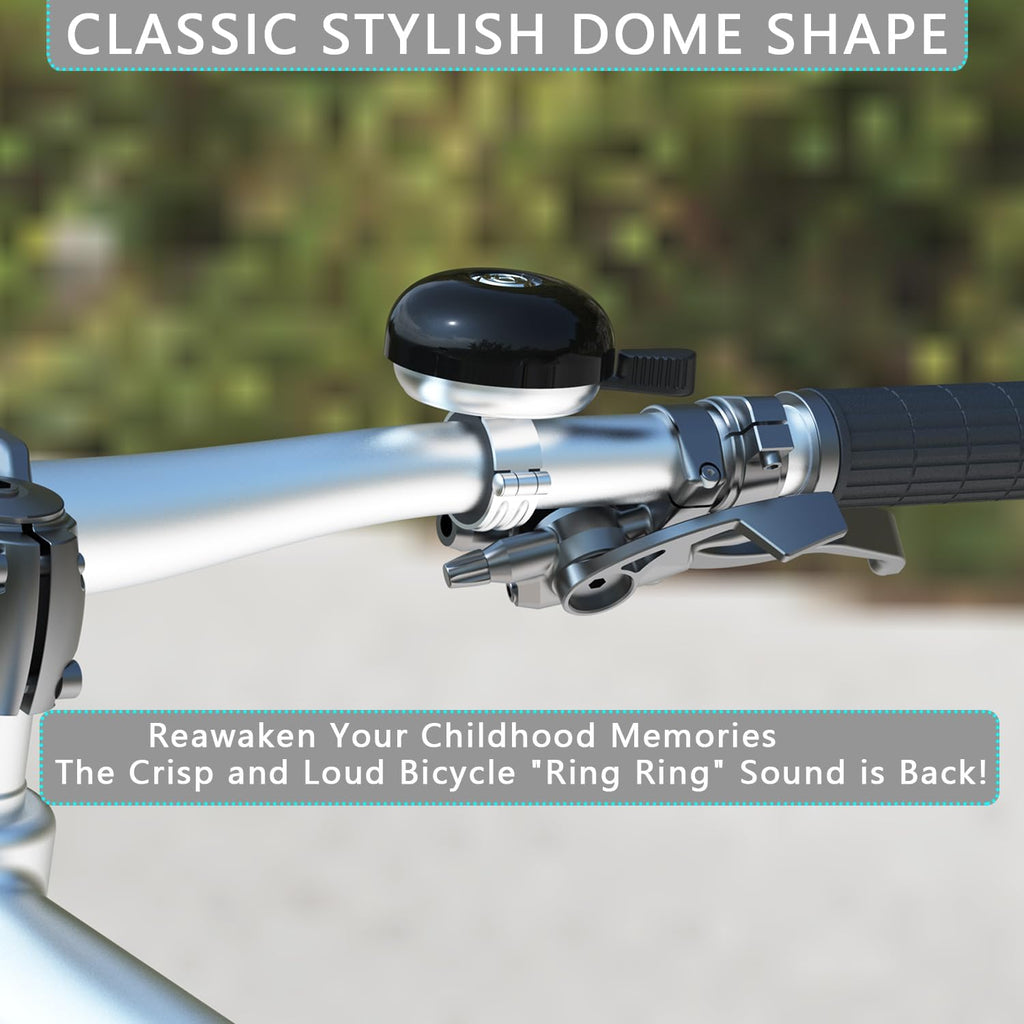 Greallthy Bike Bell Classic Bike Bells for Adults Youth, Bicycle Bell for Handlebars Adult, Loud Sound Beach Cruiser Mountain Bike Bell Accessories.