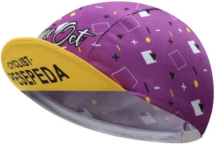 Funny Cycling Cap - Polyester Cartoon Cycling Hat-Under Helmet - Cycling Helmet Liner Breathable&Sweat Uptake