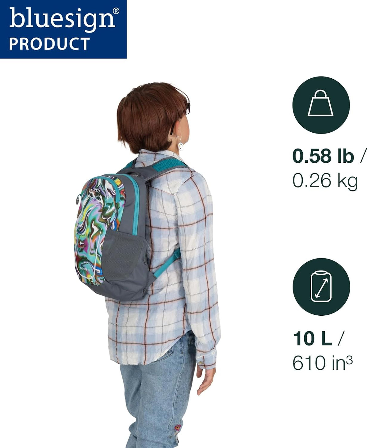Osprey Daylite Jr. Kids' Commuter Backpack, White OS