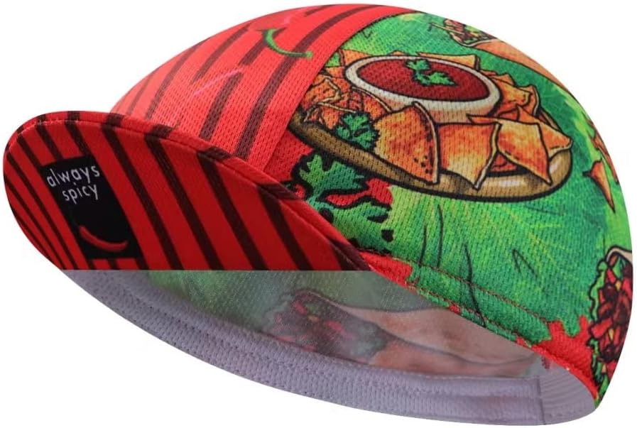 Funny Cycling Cap - Polyester Cycling Hat-Under Helmet - Cycling Helmet Liner Breathable&Sweat Uptake