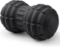 Vibrating Peanut Massage Ball for Plantar Fasciitis, 4-Speed Portable Massage Roller for Foot, Neck, Back, and Body - Deep Tissue Myofascial Release Mobility Ball Muscle Relaxer (Black)