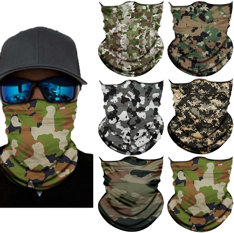 Neck Gaiter Mask,UV Protection Bandana Gator Face Cover Covering Mask,Tube Scarf,Neck Warmer Balaclava,Headband