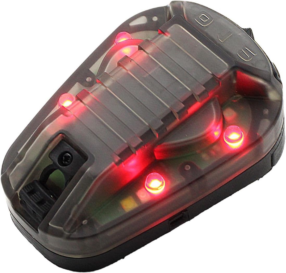 Tactical Helmet Light Signal Light Military IFF Helmet Light Flashlight Survival Signal Light for Outdoor Sports with LED + IR/Strobe
