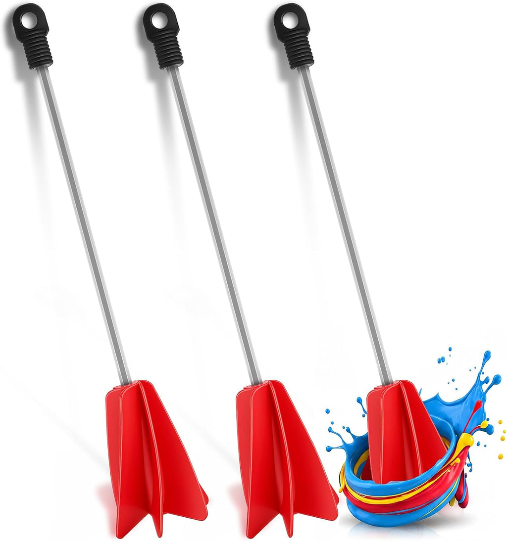 Loosh 3 Pcs 11" Paint Stirrer for Drill, Paint Mixer Attachment, Blue