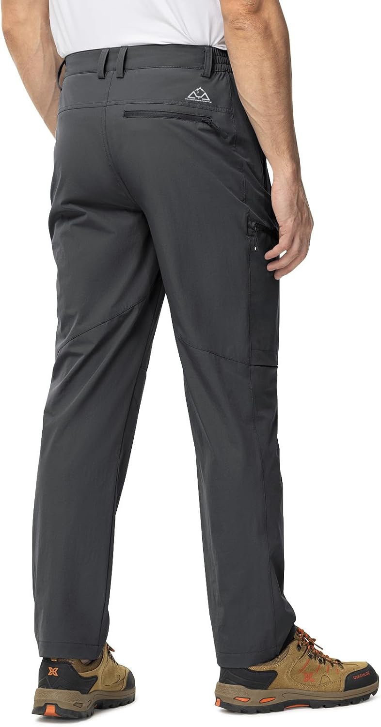TBMPOY Mens Hiking Pants Lightweight Water Resistant Travel Outdoor Fishing