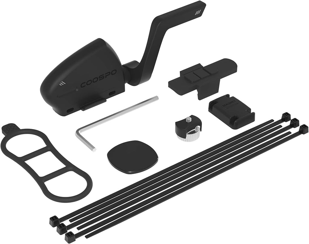 COOSPO Cadence and Speed Sensor, 2 in 1 Bluetooth ANT+ RPM Cycling Cadence Sensor, Wireless Bike Speed Sensor for Bicycle, Compatible Cycling Computer/Rouvy/Peloton/Wahoo APP