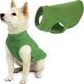 Gooby Stretch Fleece Vest Dog Sweater, Grass Green, Medium