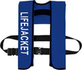 Adult Automatic Inflatable Kayak Vest PFD,Water Sports Vest for Boating Fishing Kayaking SUP Paddleboarding（fit Weight Below 330 lbs）