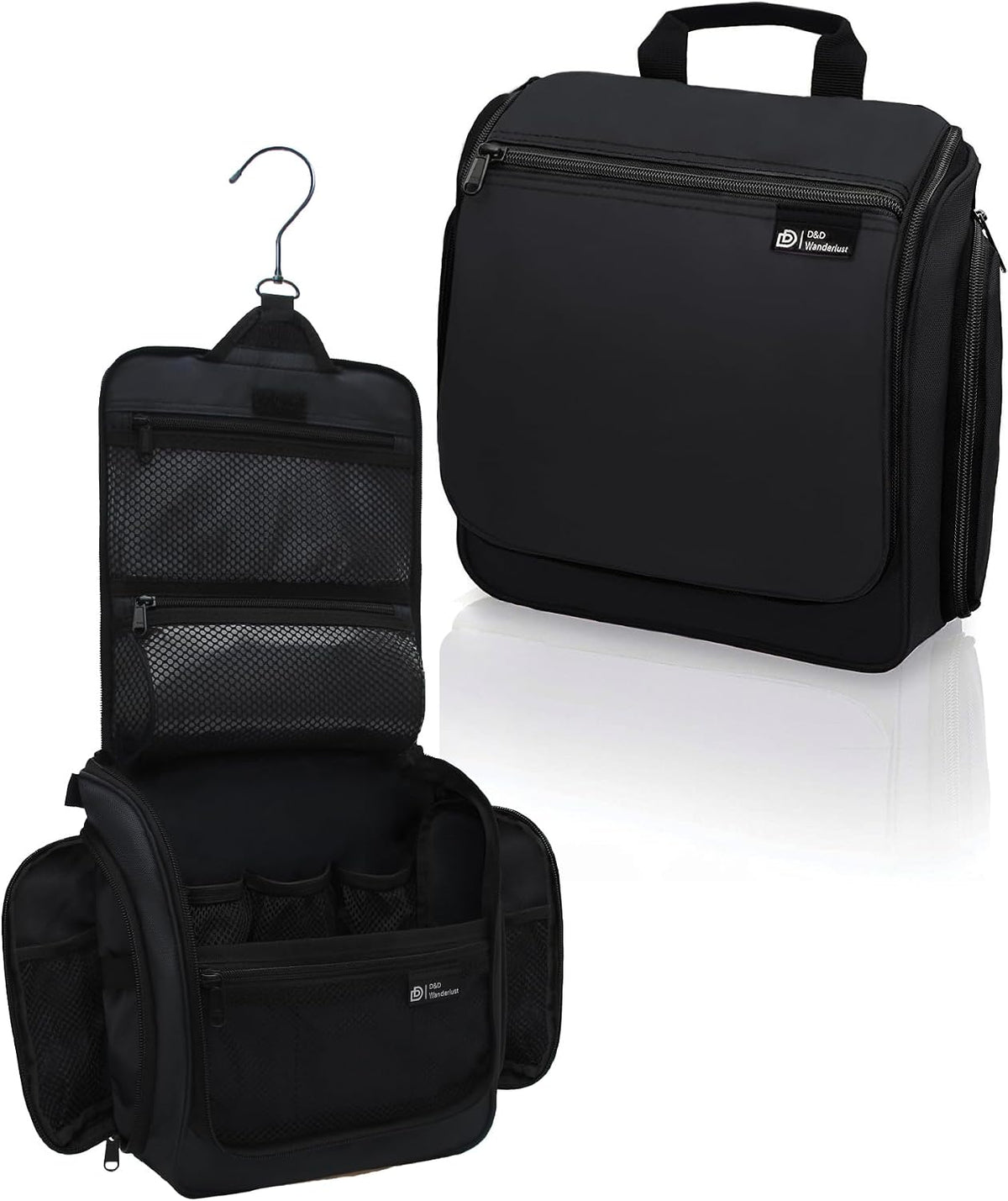 D&D Wanderlust Hanging Travel Toiletry Bag for Women & Men, Large Organizer