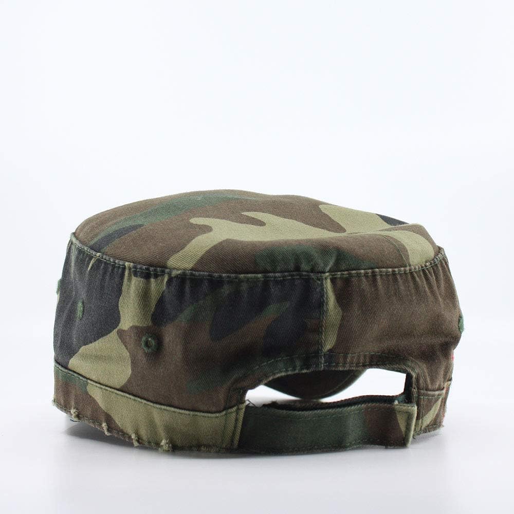 The Vintage Year Washed Cotton Distressed Cadet Hat - Tactical Military Baseball Cap for Men & Women, Outdoor Casual Wear