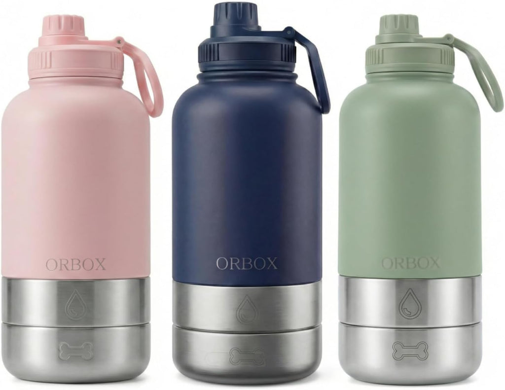 Portable Dog Water Bottle 32oz Insulated Travel Bottle for Small Dogs