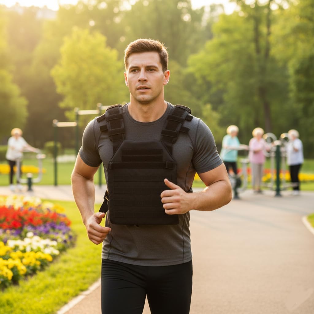 Tactical Weighted Vest, Strength Training Weight Vests for Workouts