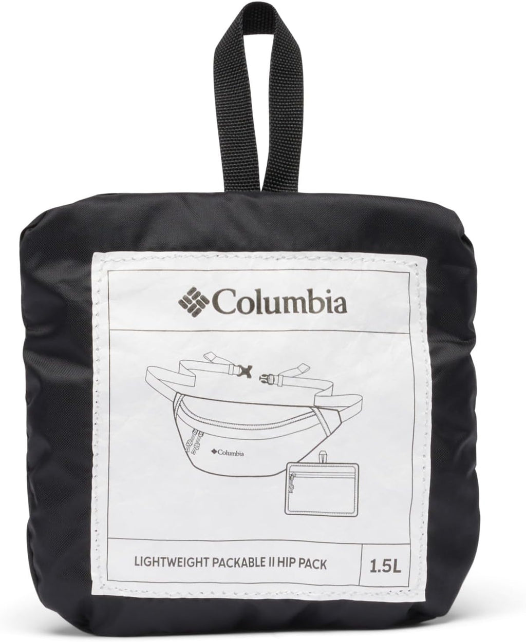 Columbia Unisex Lightweight Packable Hip Pack, Black, One Size