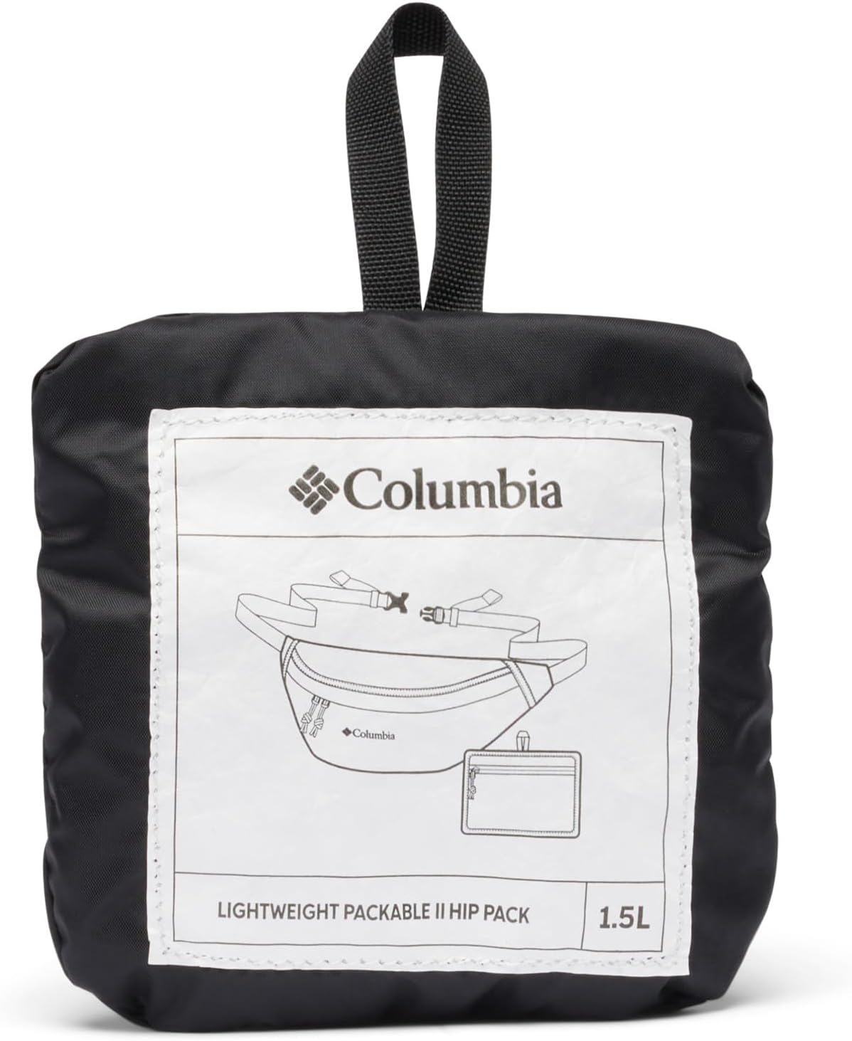 Columbia Unisex Lightweight Packable Hip Pack, Black, One Size