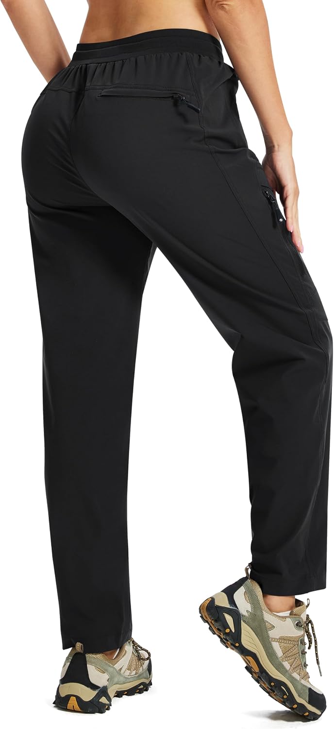 AIRIKE Women's Hiking Cargo Pants Lightweight Quick Dry Joggers Sweatpants Casual Work Travel Outdoor Pant with Pockets