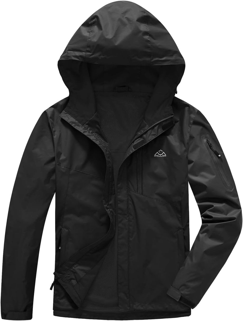 TBMPOY Men's Lightweight Rain Jackets Waterproof Raincoat with Hood