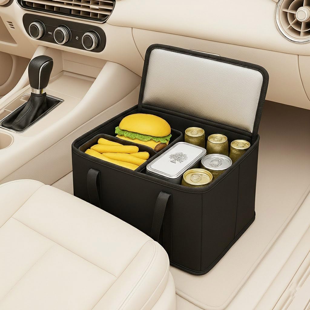 2-Pack, XL-Large Insulated Grocery Shopping Bags, Black, Reusable Bag