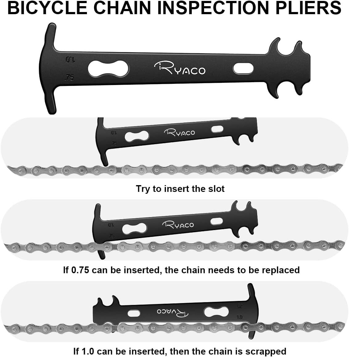 Ryaco Bike Chain Tools Set Chains Link Repair, Professional Tool Kit