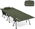 Gonex Camping Cot with Adjustable Height, Portable Folding Cot for Adults
