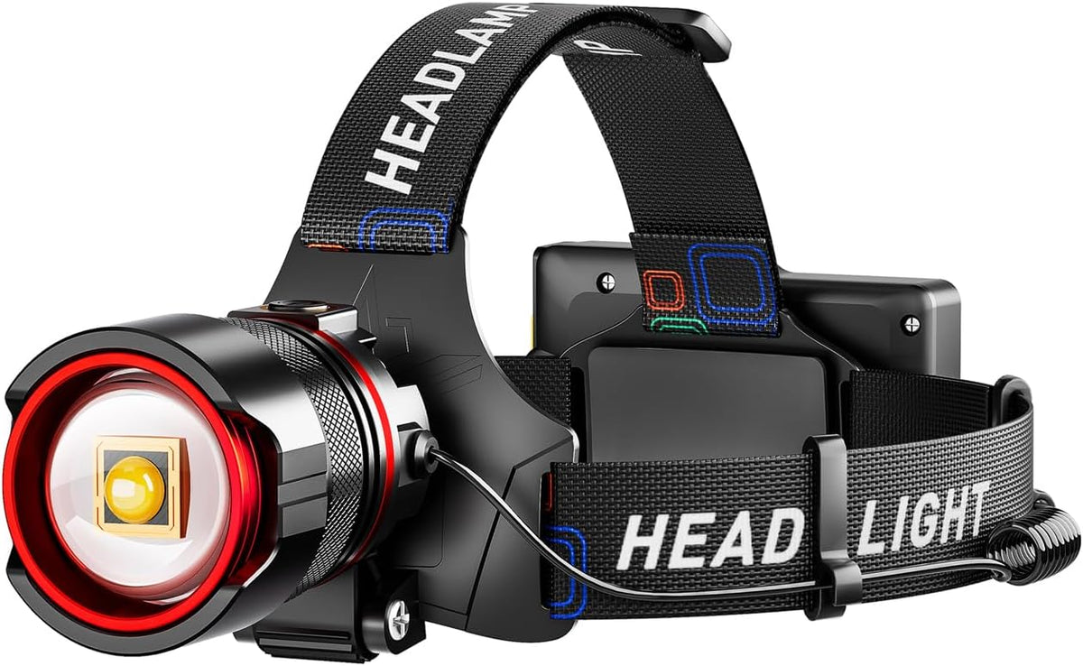 Rechargeable Headlamp 99000 High Lumens, Super Bright LED Head lamp