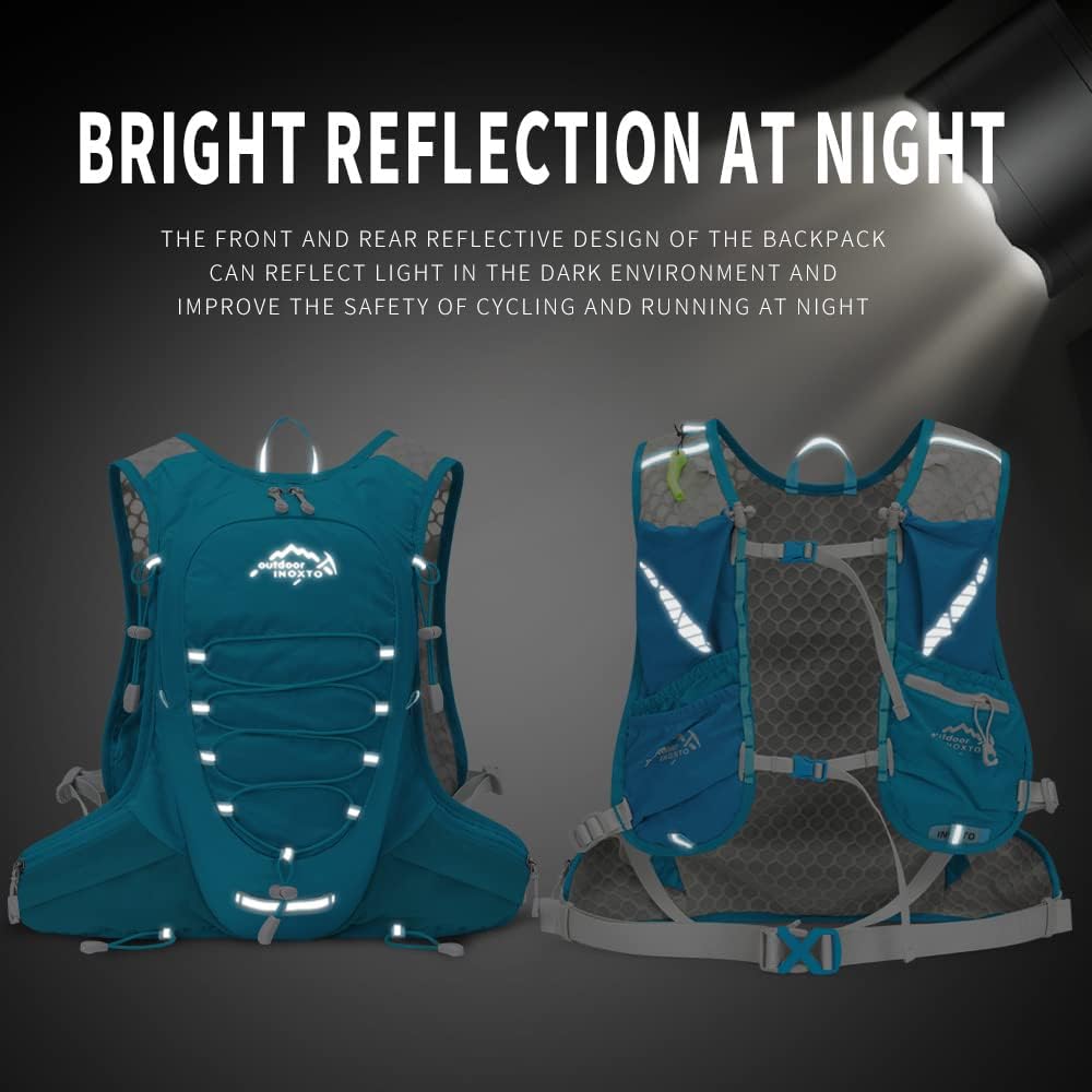 IX INOXTO Running Hydration Vest for Men Women Water Backpack for Running 3L Running Hydration Pack for Trail Running Marathon Race Hiking