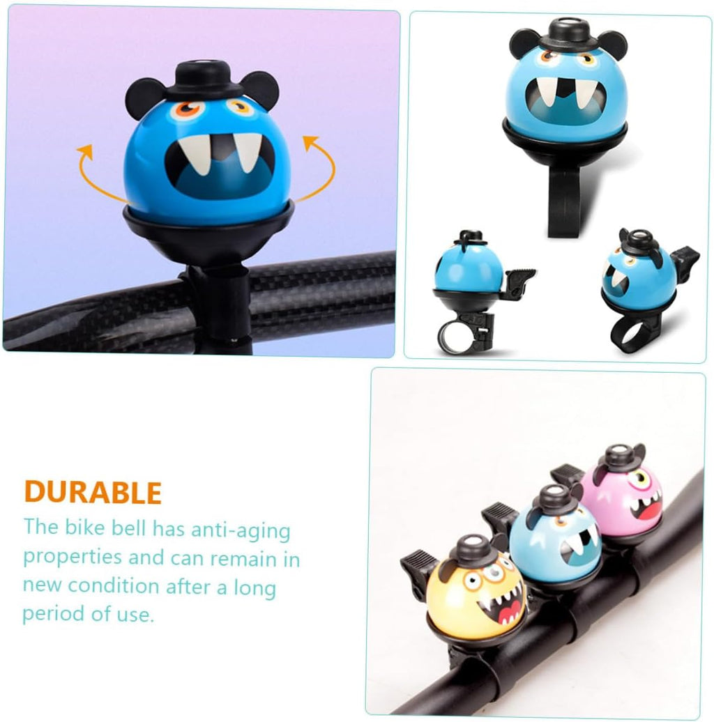 Cute Cartoon Bike Bell Cycling Horn Easy Install for Bikes Scooters Strollers Blue
