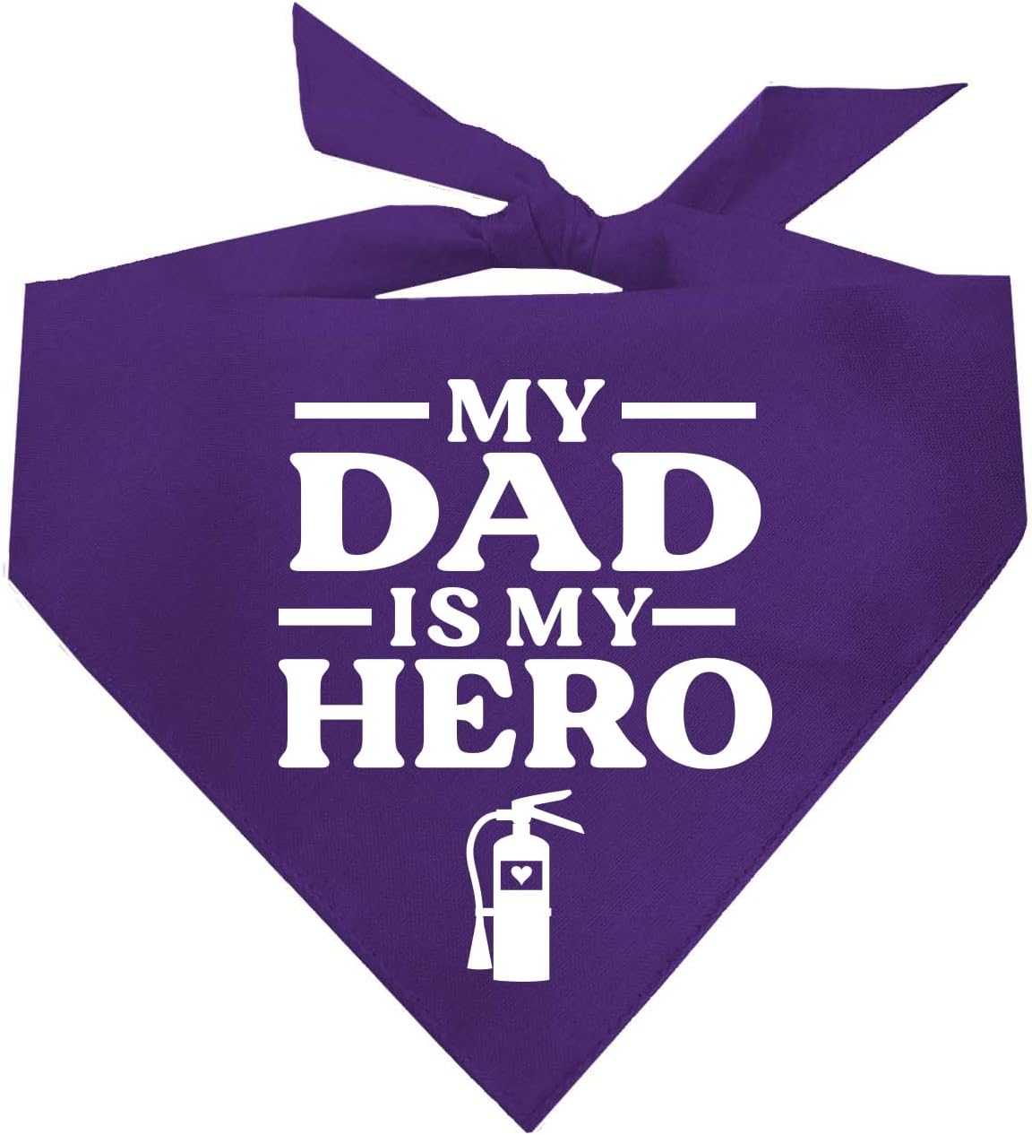 My Dad is My Here Firefighter Dog Bandana (Red, OS 338)